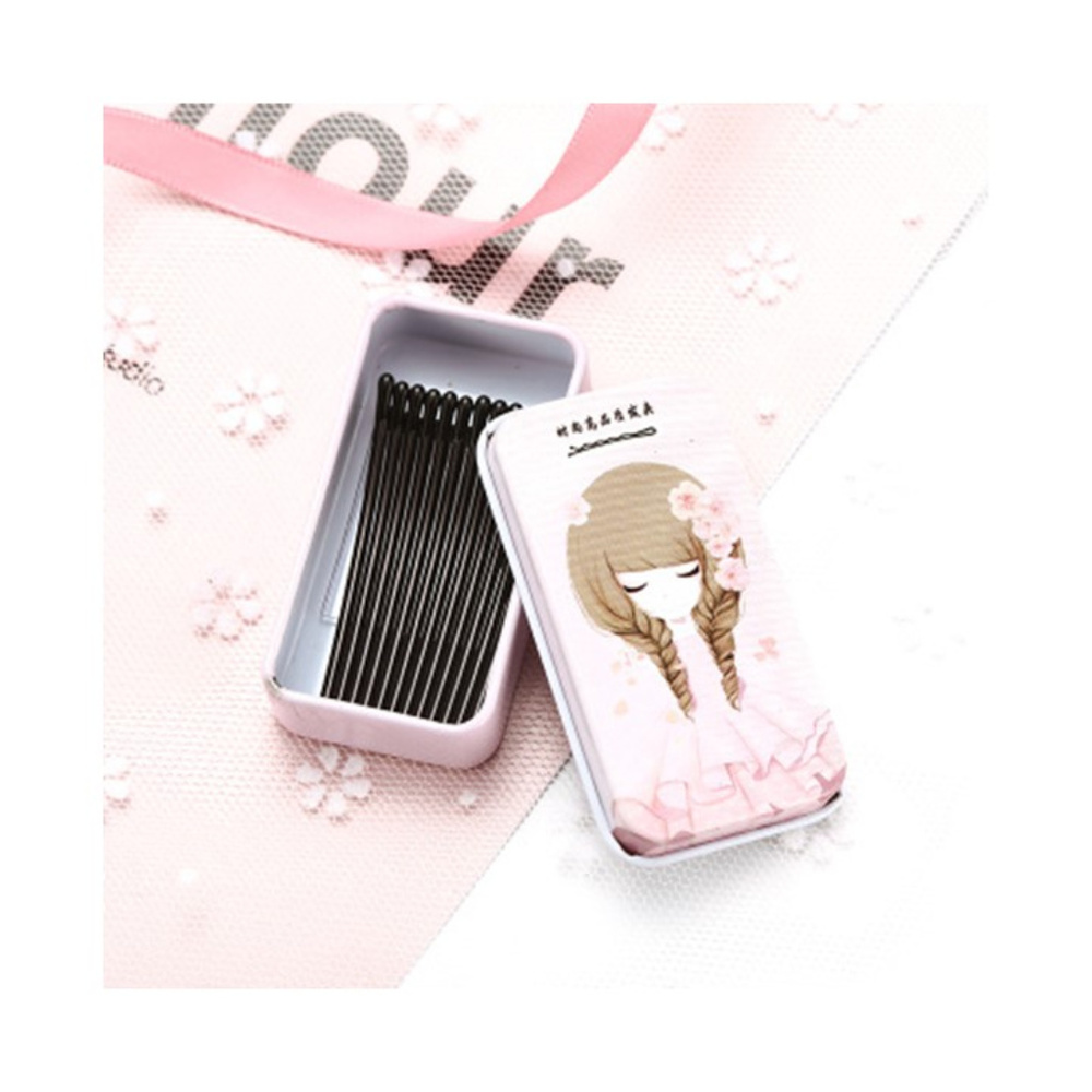 Hair Clips in Metal Match Box